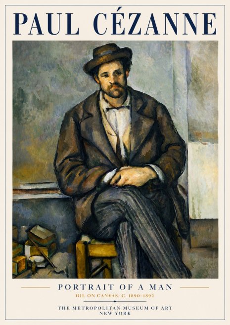 Paul Cézanne Portrait of a Man III No5 - Juliste
